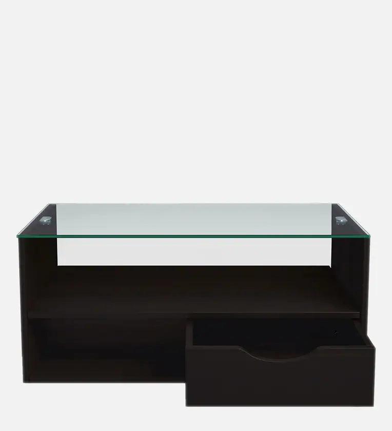 Glass Coffee Table in Wenge Colour, - Ouch Cart 