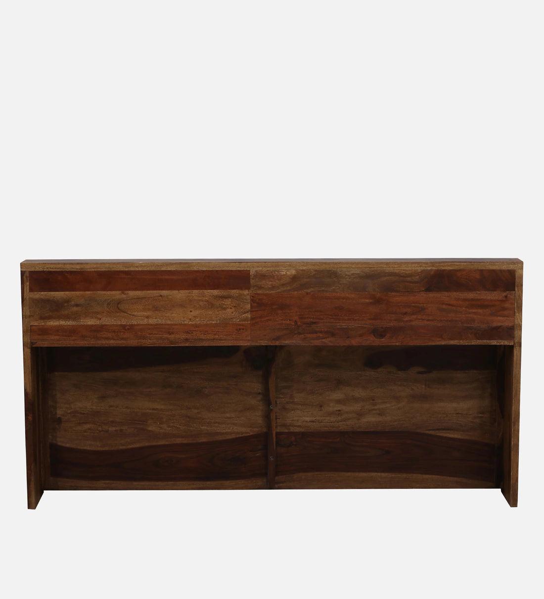 Sheesham Wood King Size Bed In Scratch Resistant Rustic Teak Finish With Box Storage