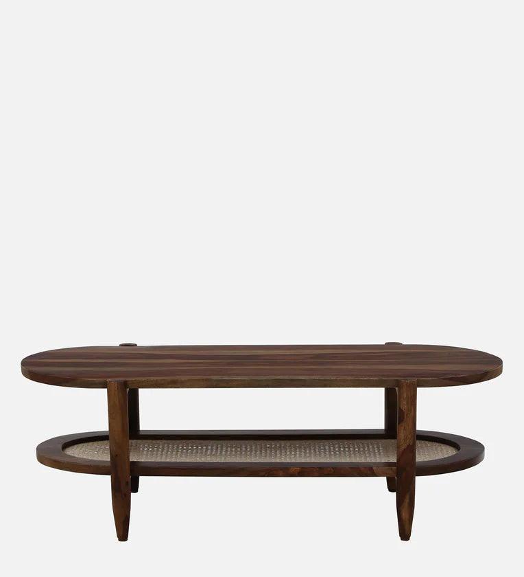 Sheesham Wood Coffee Table In Provincial Teak Finish - Ouch Cart 