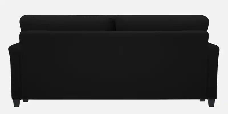 Velvet 3 Seater Sofa in Adam Black Colour - Ouch Cart 