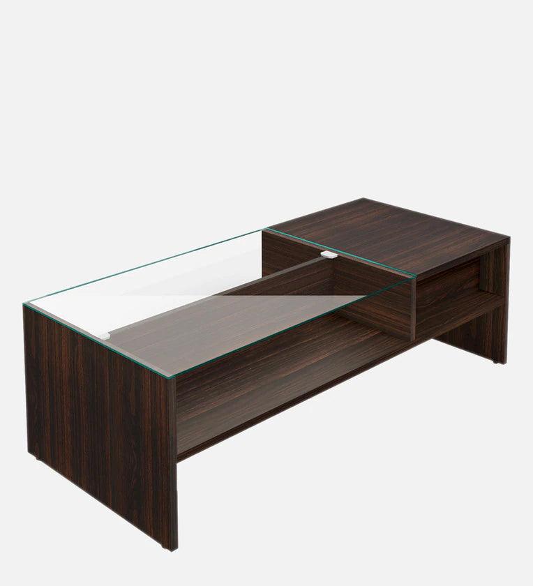 Glass Coffee Table in Wenge Colour, - Ouch Cart 