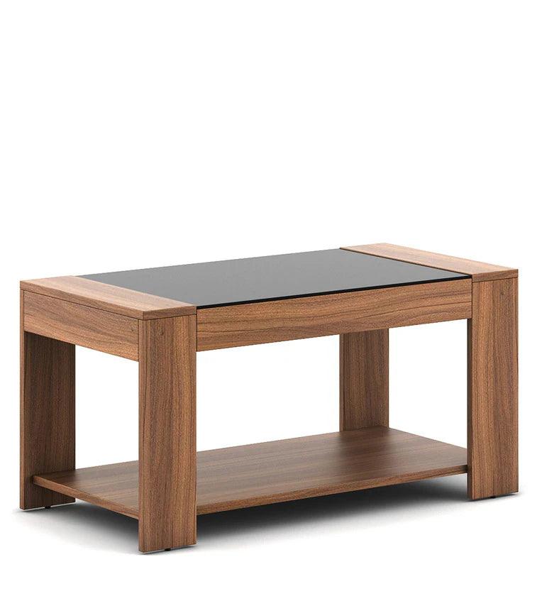 Coffee Table In Exotic Teak Finish - Ouch Cart 