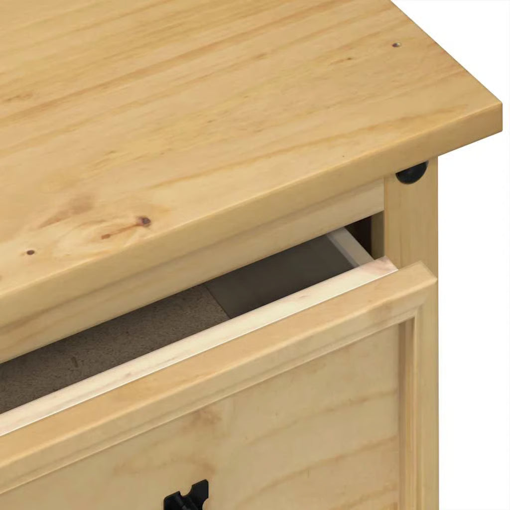 vidaXL Dressing Table Honey Solid pine wood with a honey wax finish