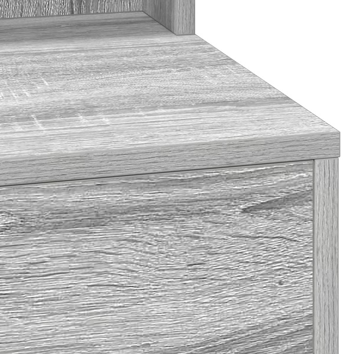 vidaXL Vanity Table Gray sonoma Engineered Wood 31.1 x 16.1 x 53.1 in