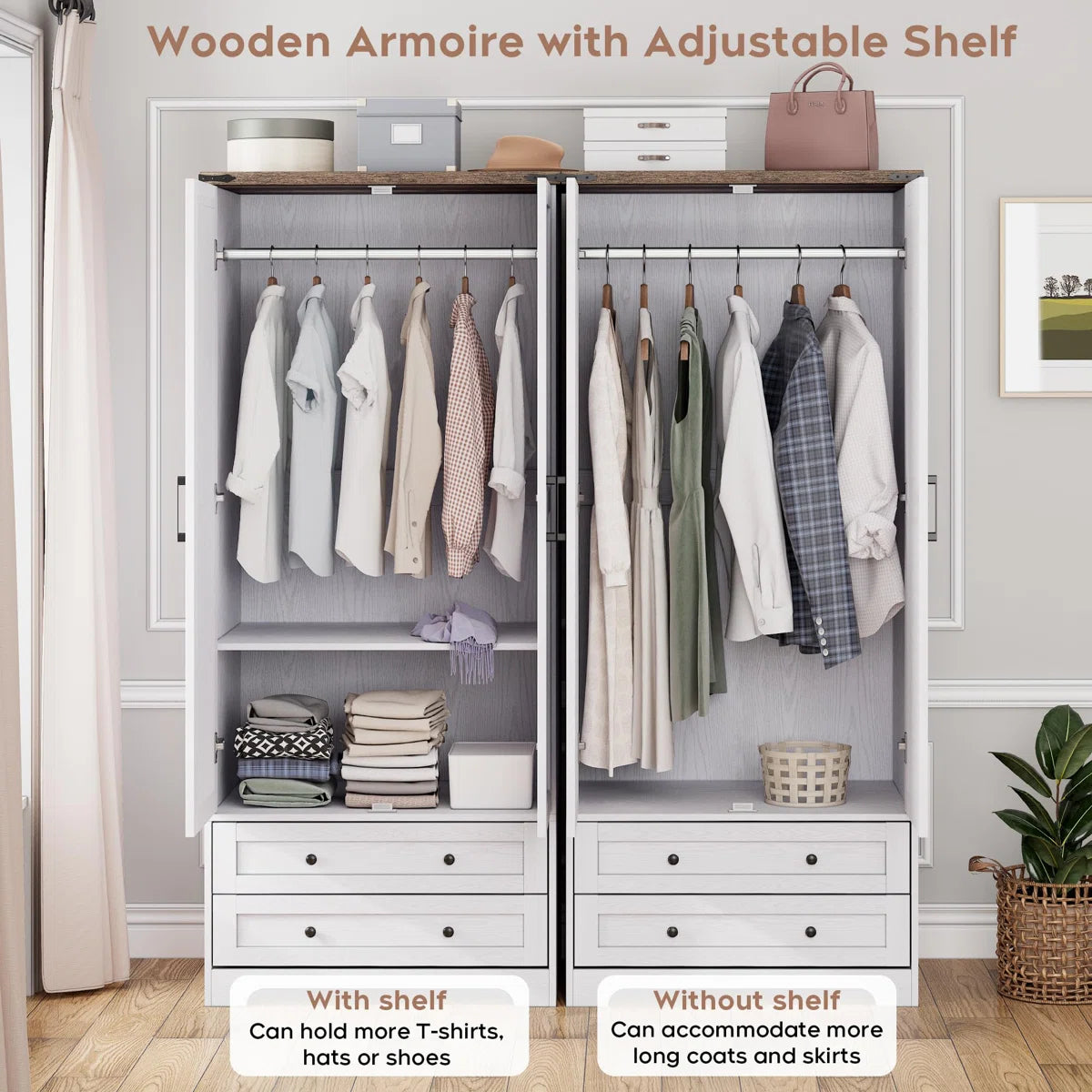 American Country Vintage Armoire