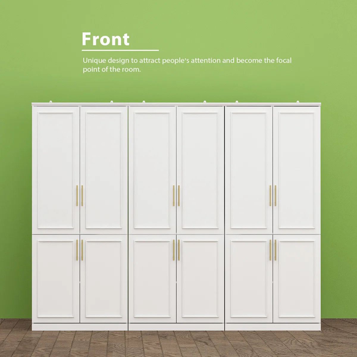 Akole 95.1” Wide Co-Room Closet Armoire