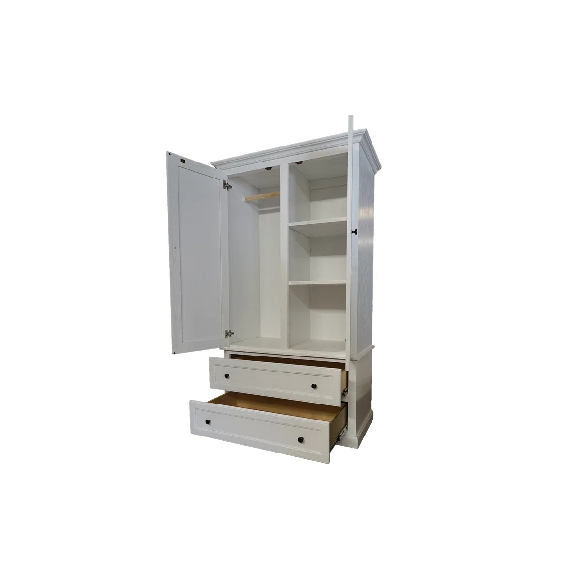 Modern Oak Solid Wood Wardrobe Armoir