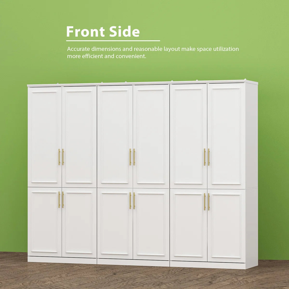 Akole 95.1” Wide Co-Room Closet Armoire
