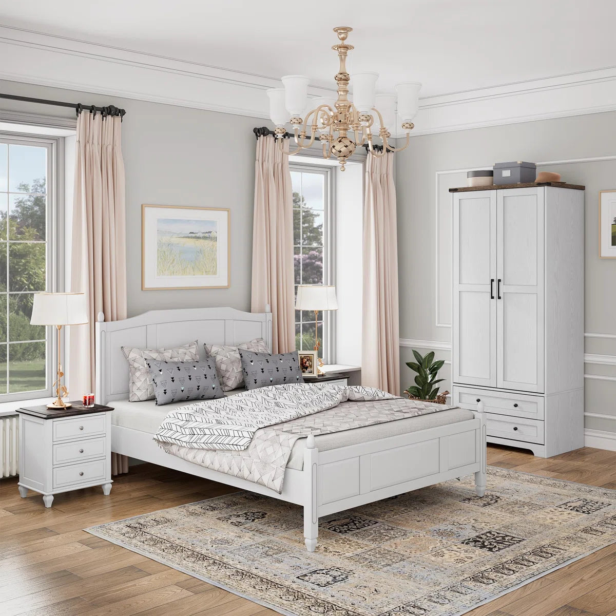 American Country Vintage Armoire