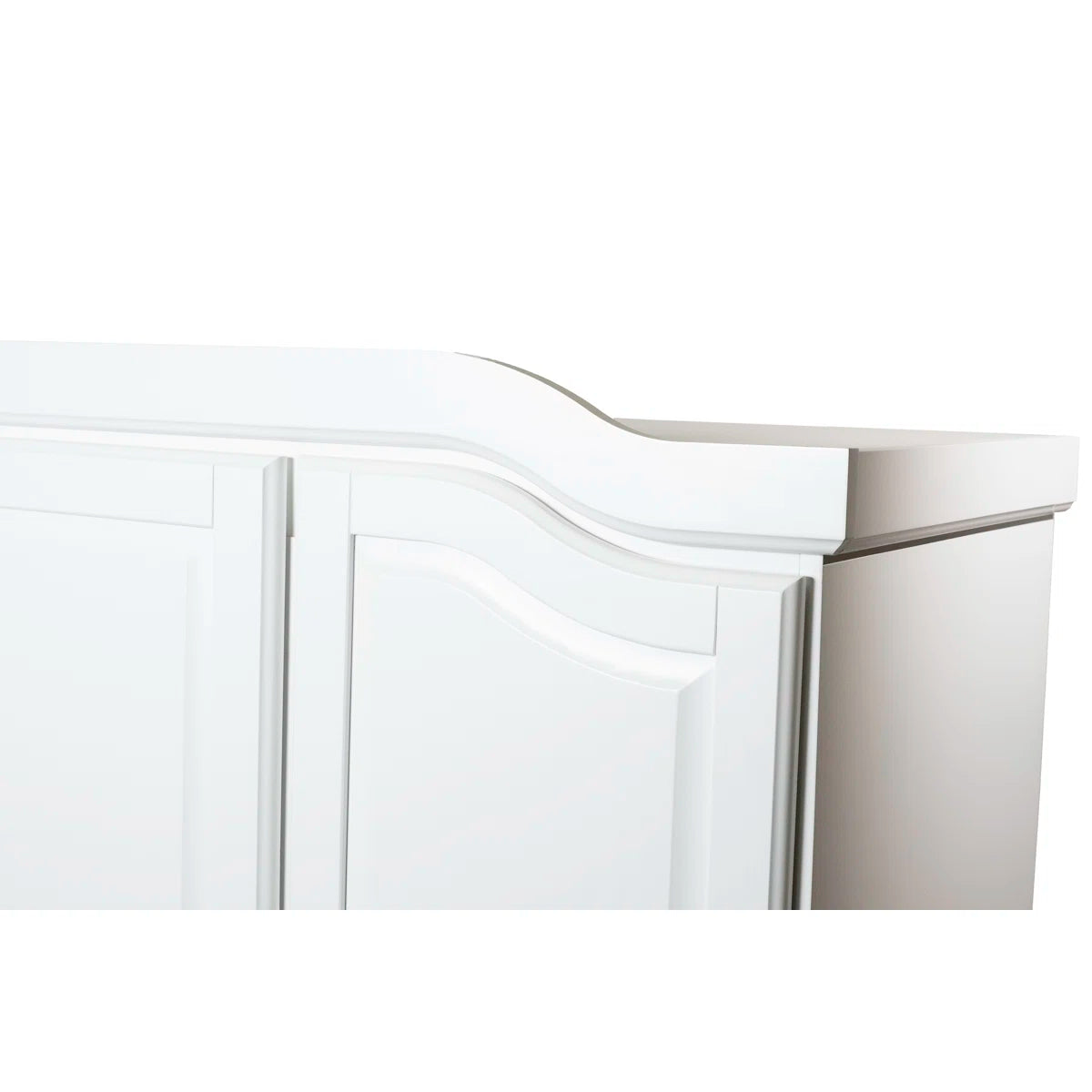 Anass Kyle 100% Solid Wood 3-door Wardrobe Armoire with Mirrored Door