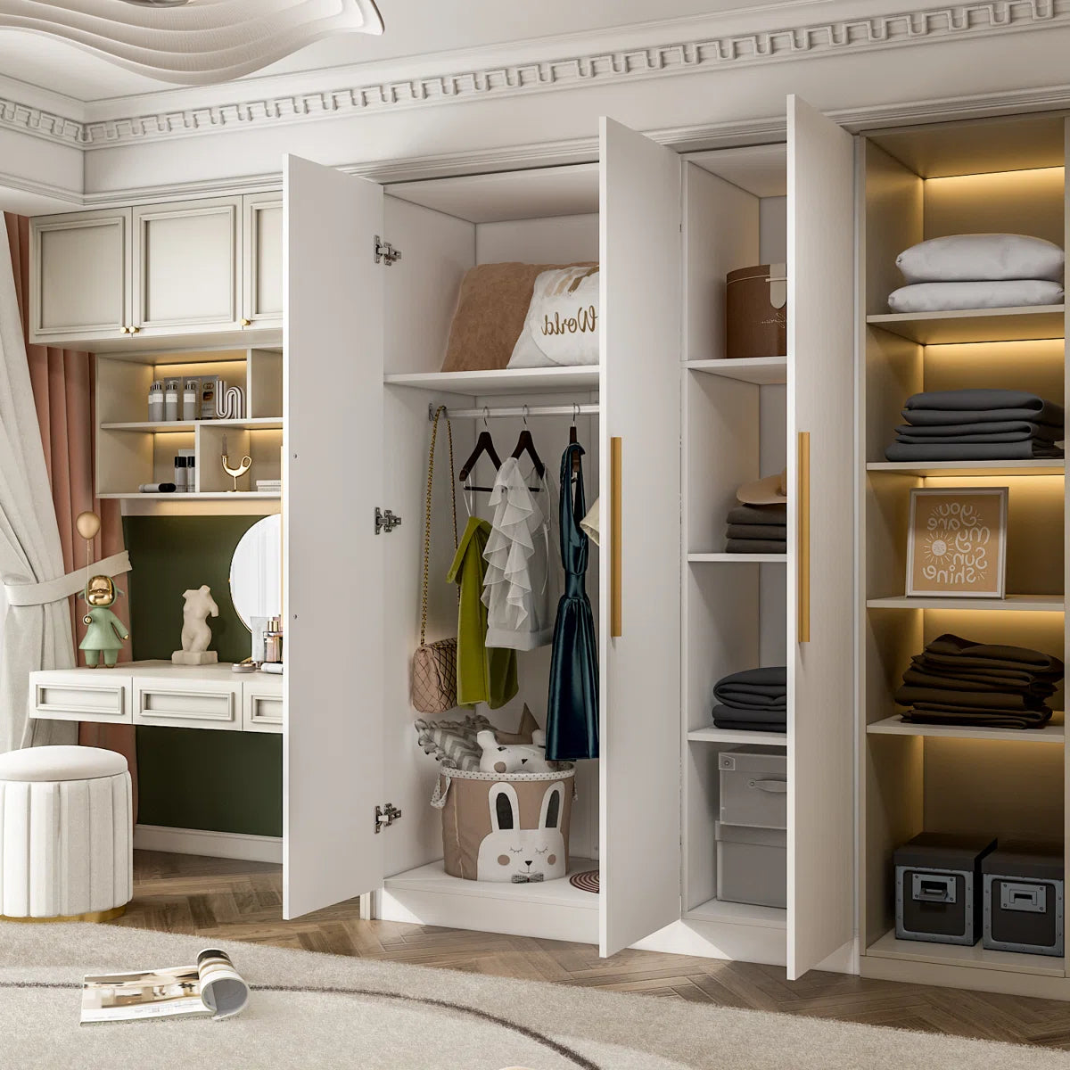 Myleisha 70" H 3 Doors Armoire