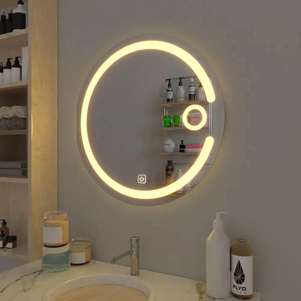 Illuminating Lunar LED Bathroom Mirror