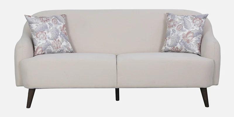 Fabric 3 Seater Sofa In Beige Colour - Ouch Cart 