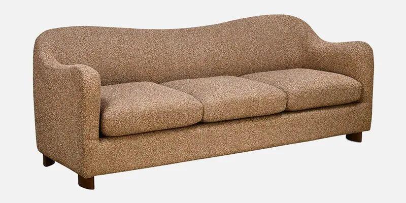 3 Seater Curve Sofa In Sand Beige Finish - Ouch Cart 