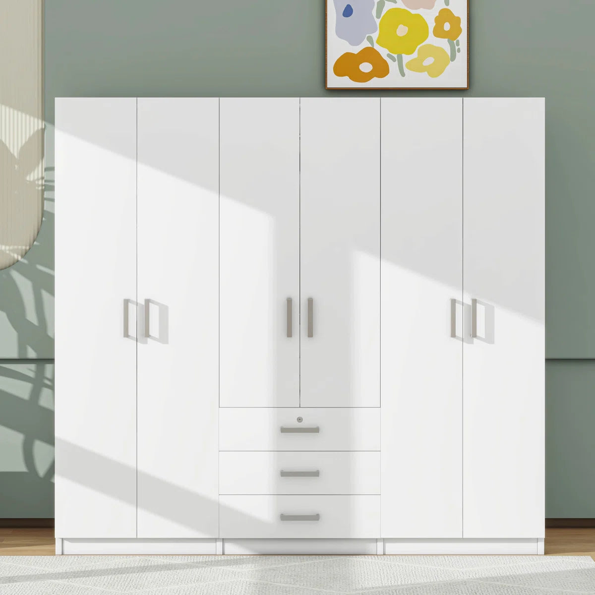 Eford 6-Doors Armoire with 3 Drawers