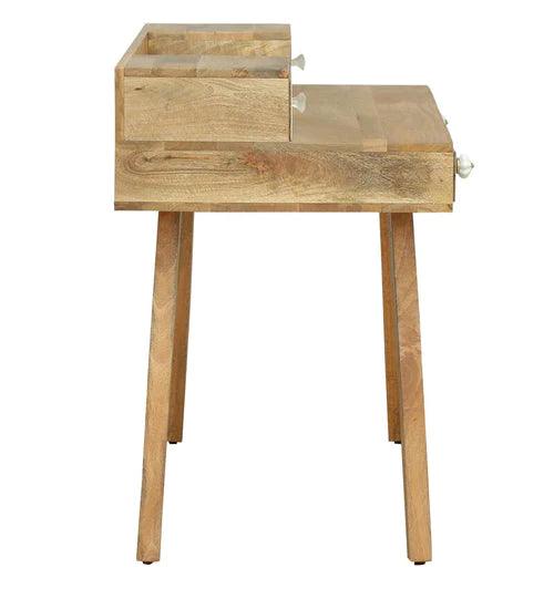 Sophie Study Table In Natural Finish - Ouch Cart 