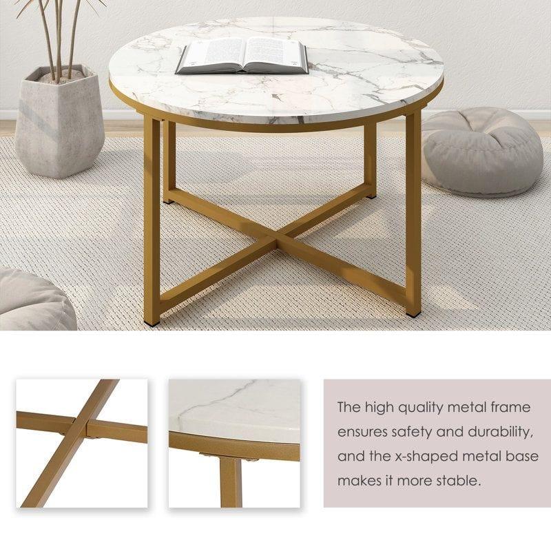 Hailey Cross Centre Table for Living Room - Ouch Cart 