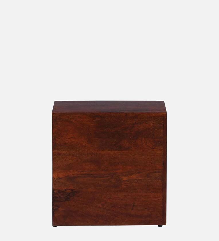 Z Solid Wood Rhs Bedside Table In Honey Oak Finish With Drawers - Ouch Cart 