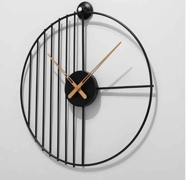 lines and ring dial wallclock