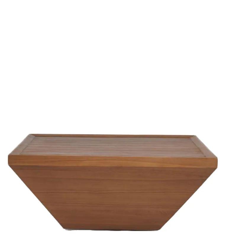 Coffee Table In Teak Finish - Ouch Cart 