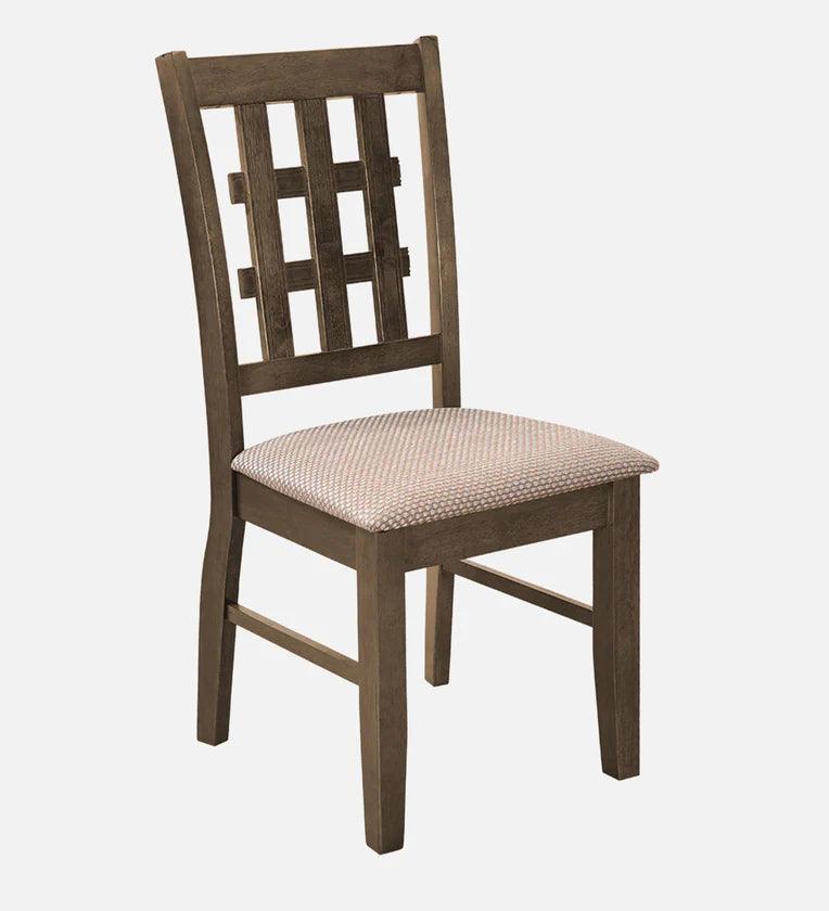 Solid Wood 6 Seater Dining Set in Brown Colour - Ouch Cart 