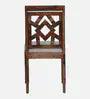 Sheesham Wood 4 Seater Dining Set in Scratch Resistant Rustic Teak Finish - Ouch Cart 