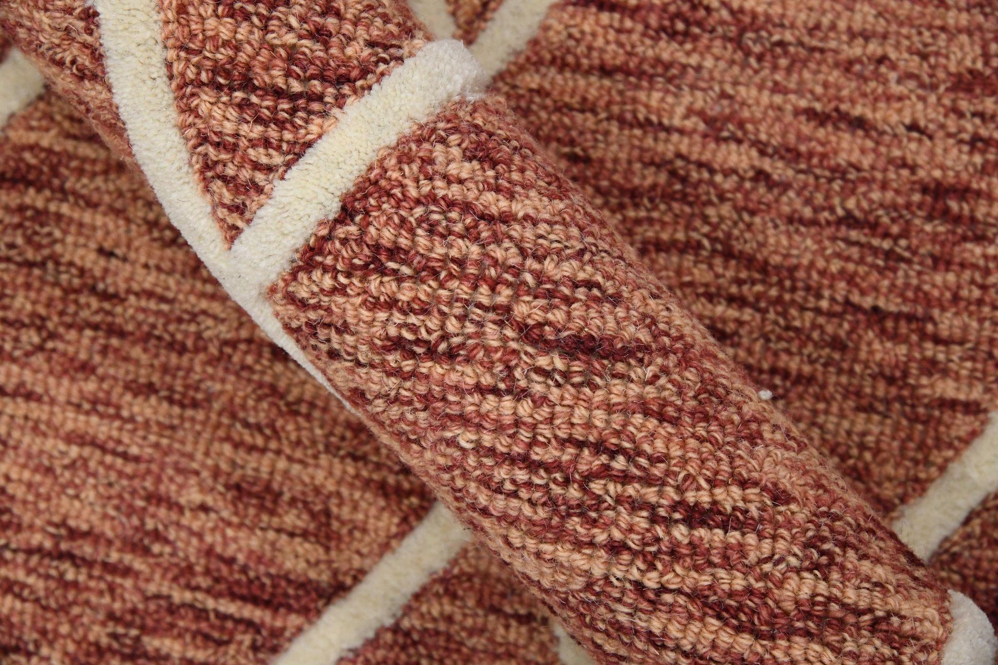 Rust Wool Vista 8X10 Feet Hand-Tufted Carpet - Rug - Ouch Cart 