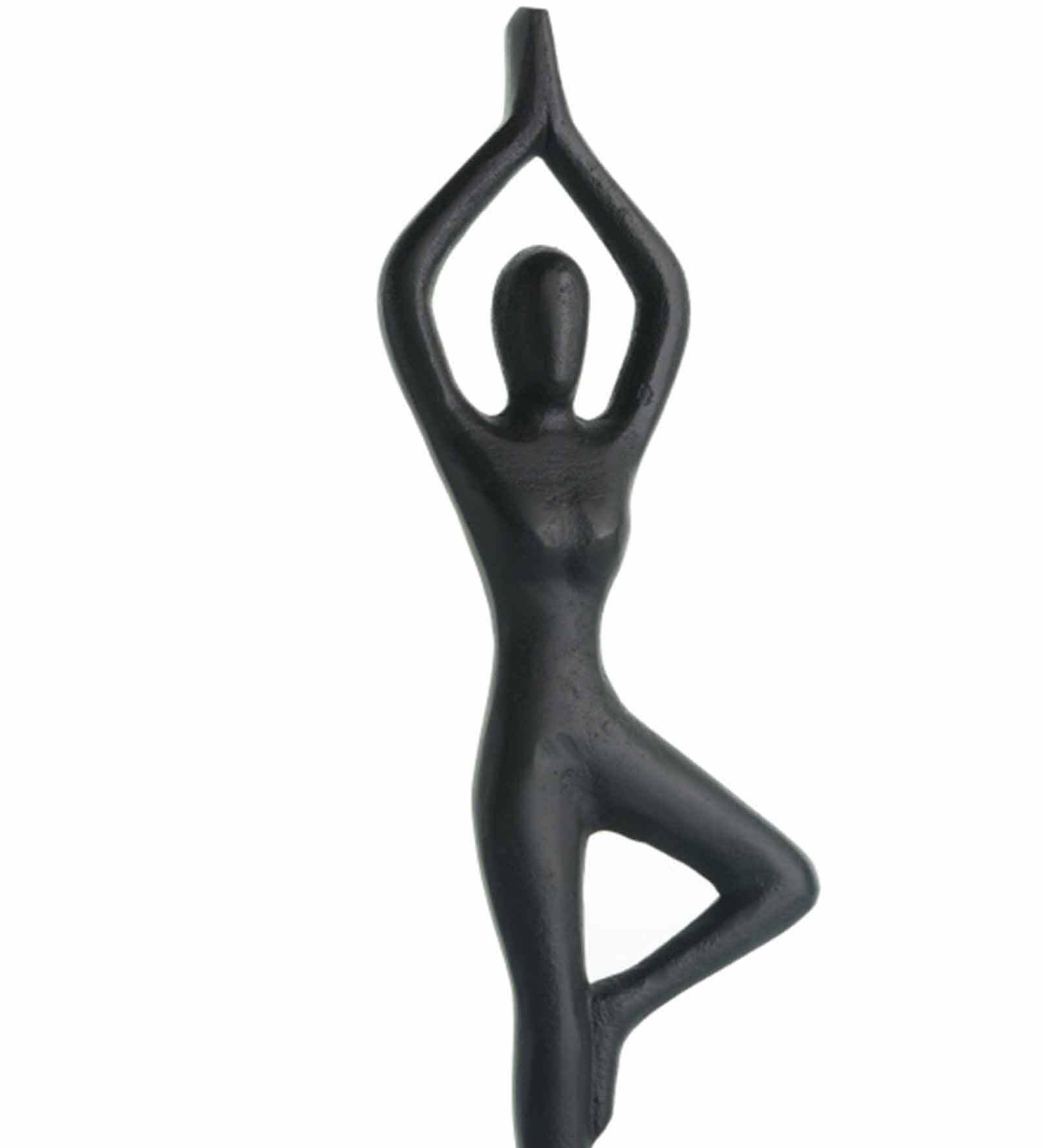 Yoga Girl Black Aluminium Table Accent, - Ouch Cart 