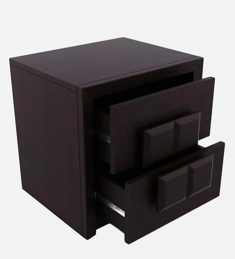 Choco Bedside Table in Vermont Finish with Drawers - Ouch Cart 