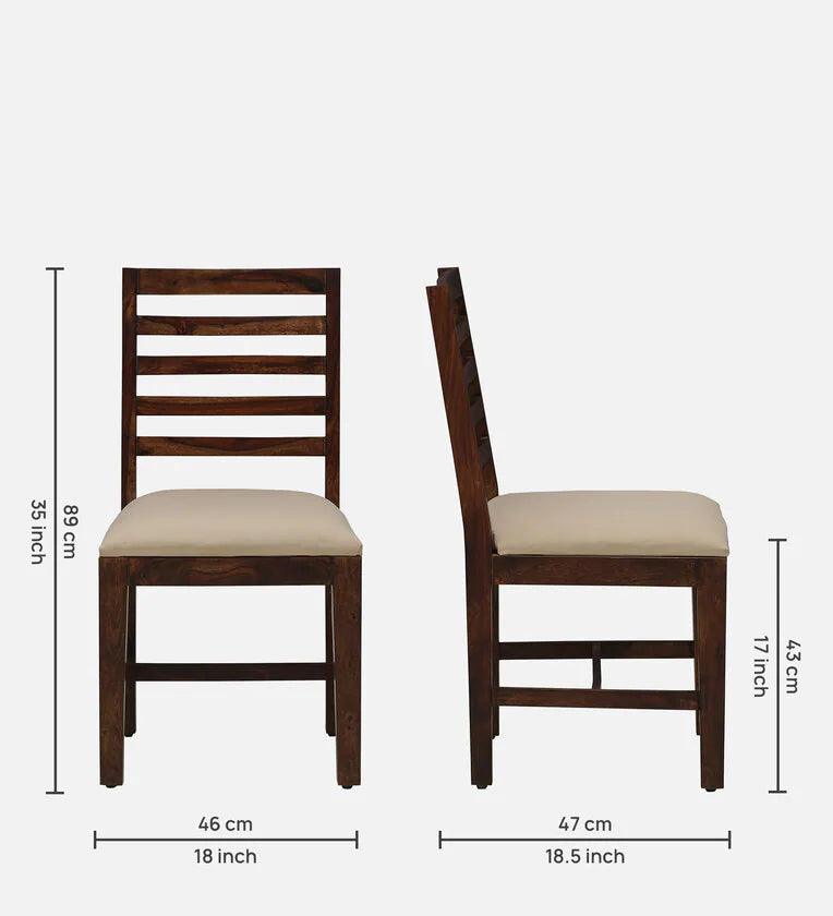 Sheesham Wood 6 Seater Dining Set In Scratch Resistant Provincial Teak Finish With Bench - Ouch Cart 