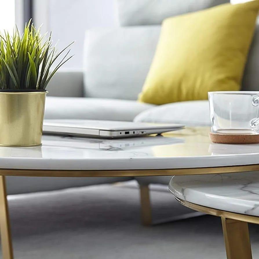 Harvey Triangular Nesting Tables Set - Ouch Cart 
