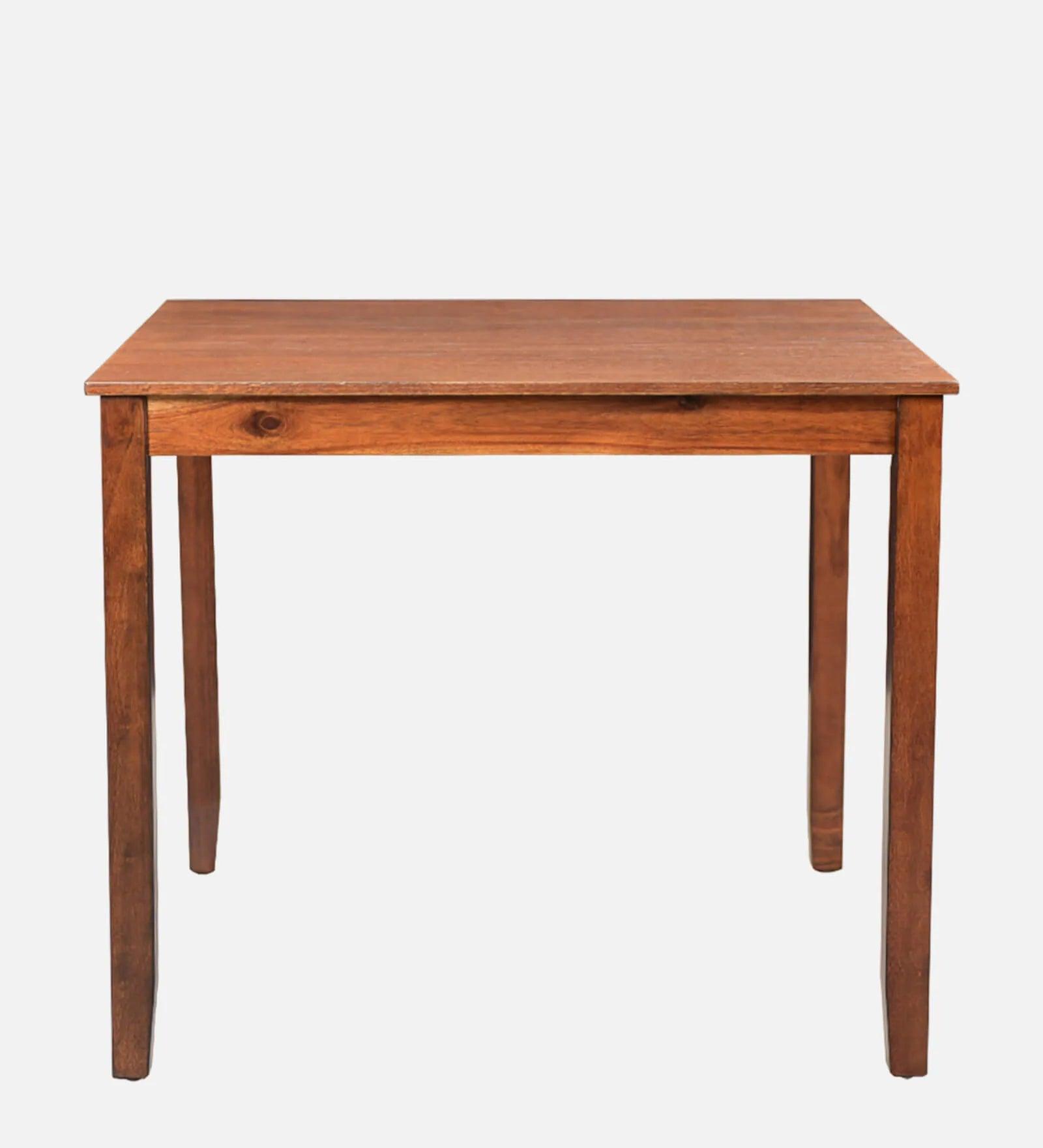 Solid Wood 4 Seater Dining Set In Brown Colour - Ouch Cart 