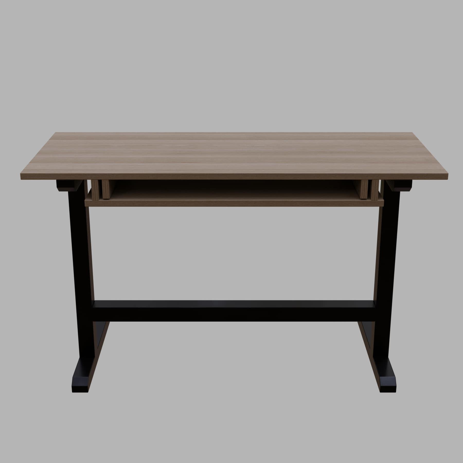 Zinnia Study Table with Keyboard Tray in Wenge Color - Ouch Cart 