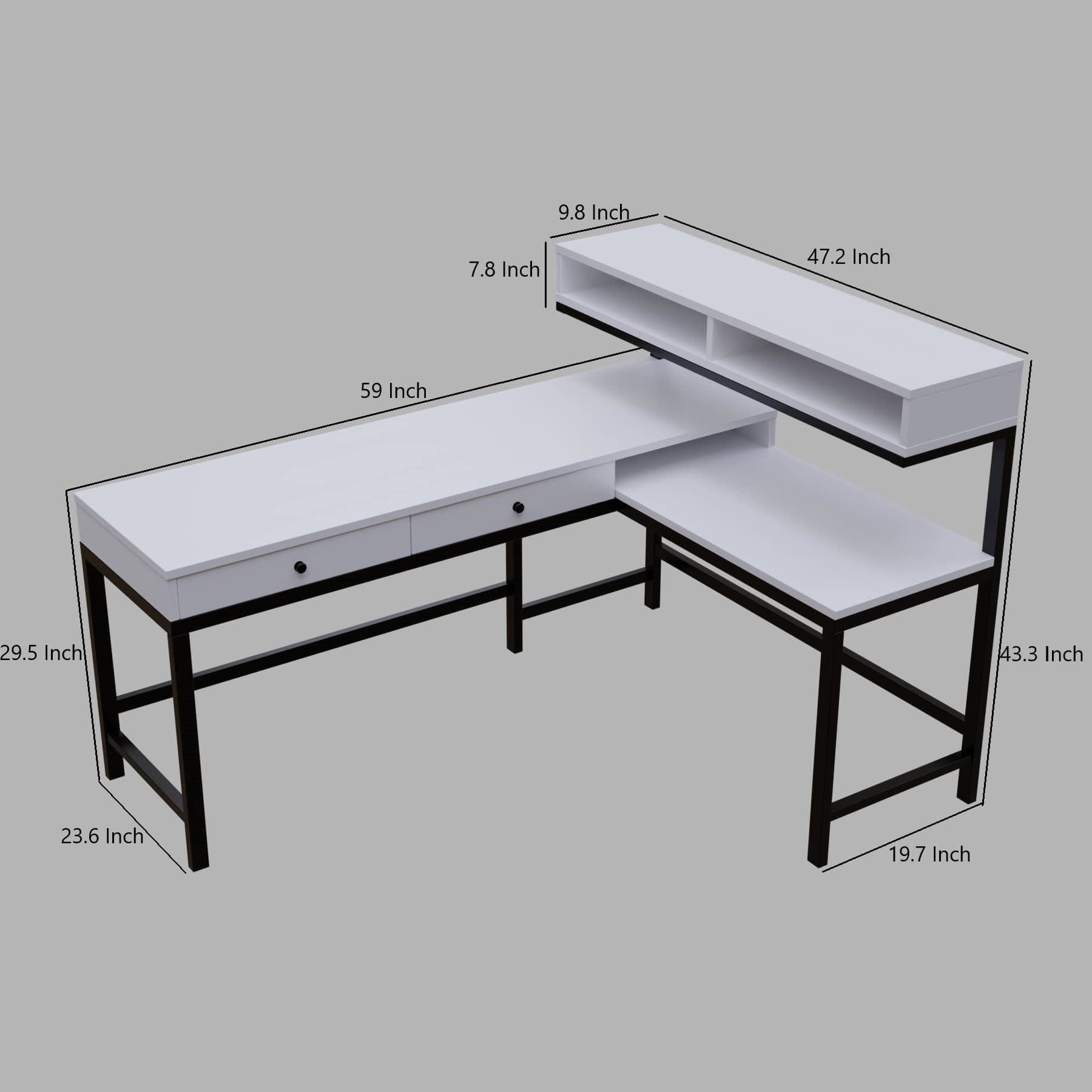 Executive desk with storage design for office furniture