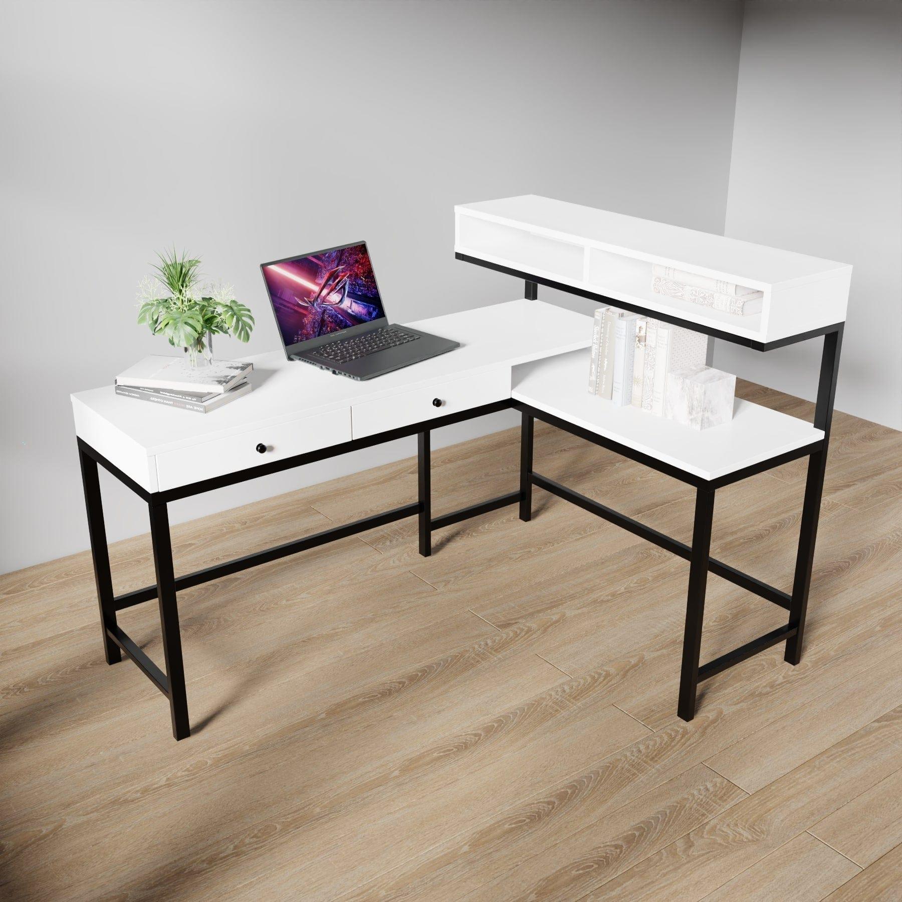 Executive desk with storage design for office furniture