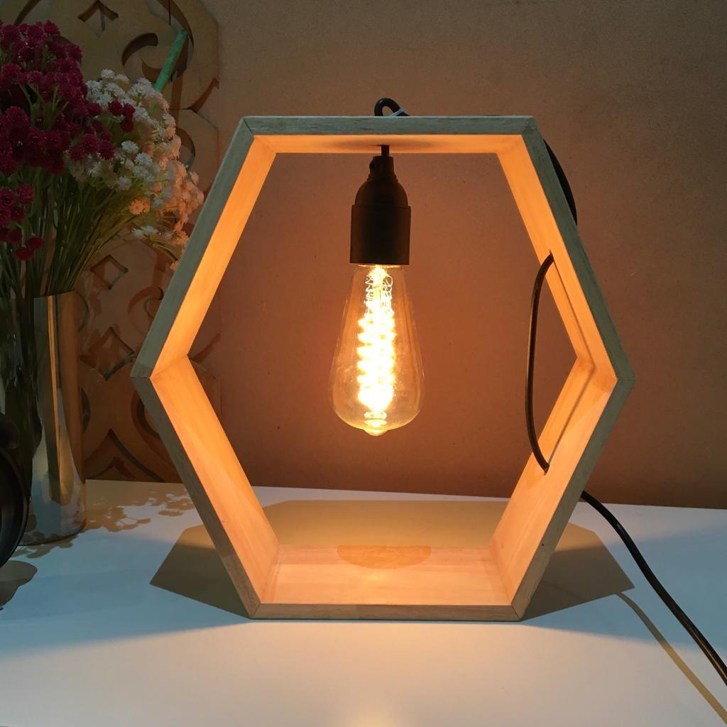 Hexagon Design Table Lamp /Hanging Lamp By Miza