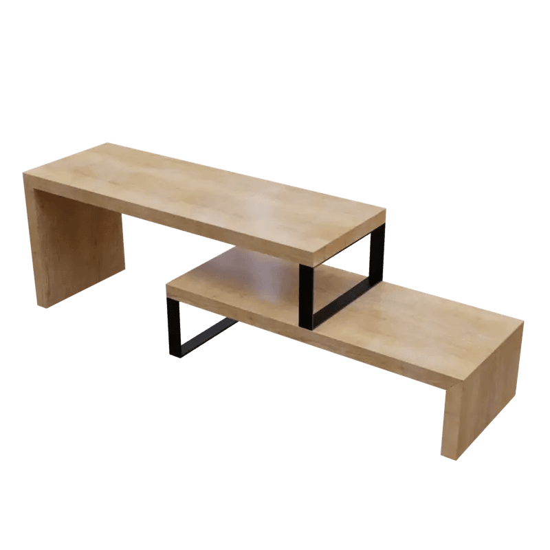 Hailey TV Unit With Storage Space in Large Size in Wooden Texture