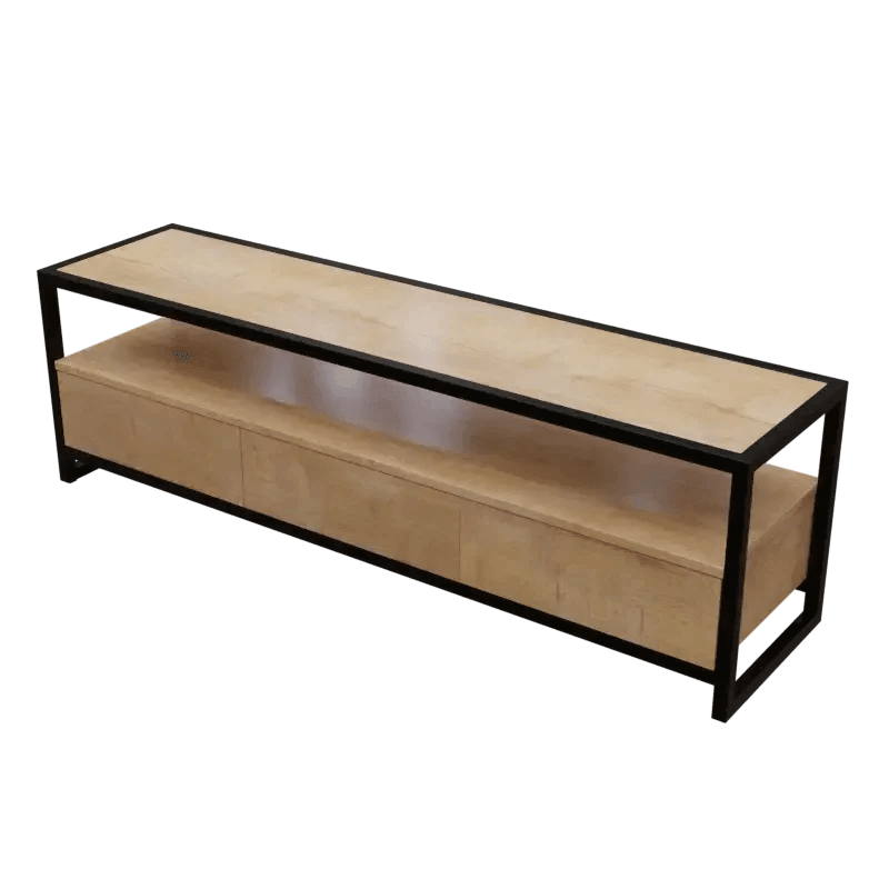 Casper TV Unit With Storage Space & Drawers in Large Size in Wooden Texture