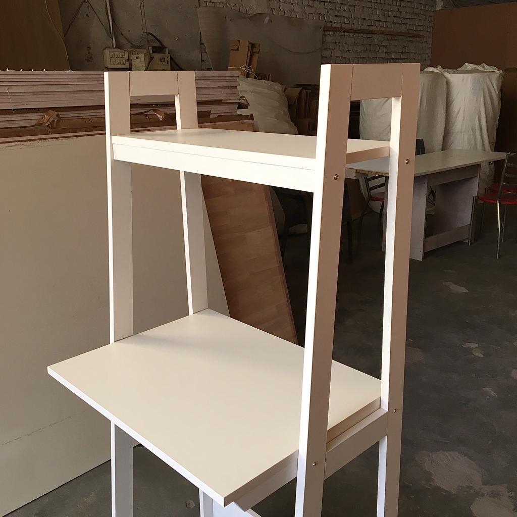 Ladder White Work From Home Study Table By Miza - Ouch Cart 
