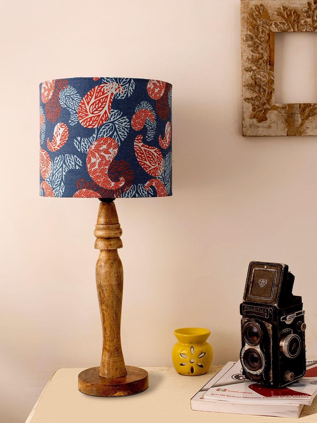 Wooden Colorful Ambee Print Lamp - Ouch Cart 