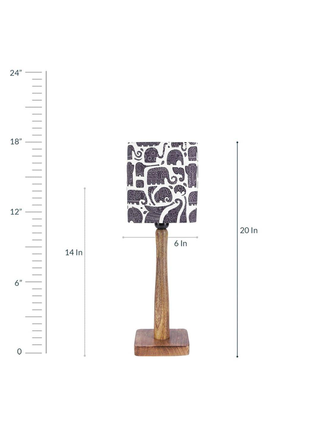 Tiny Elephants Wooden Lamp - Ouch Cart 