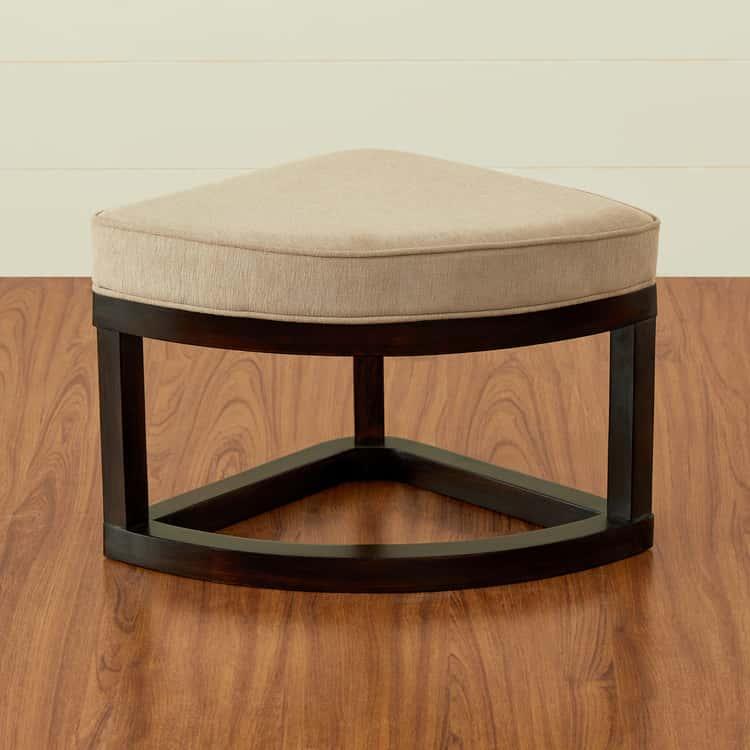 Glass Top Coffee Table with Stools - Brown - Ouch Cart 