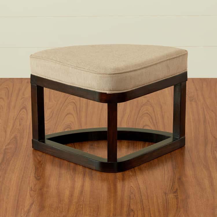 Glass Top Coffee Table with Stools - Brown