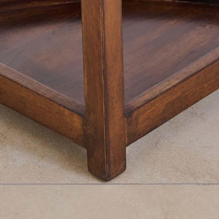 Marble Top Coffee Table with Stools - Brown