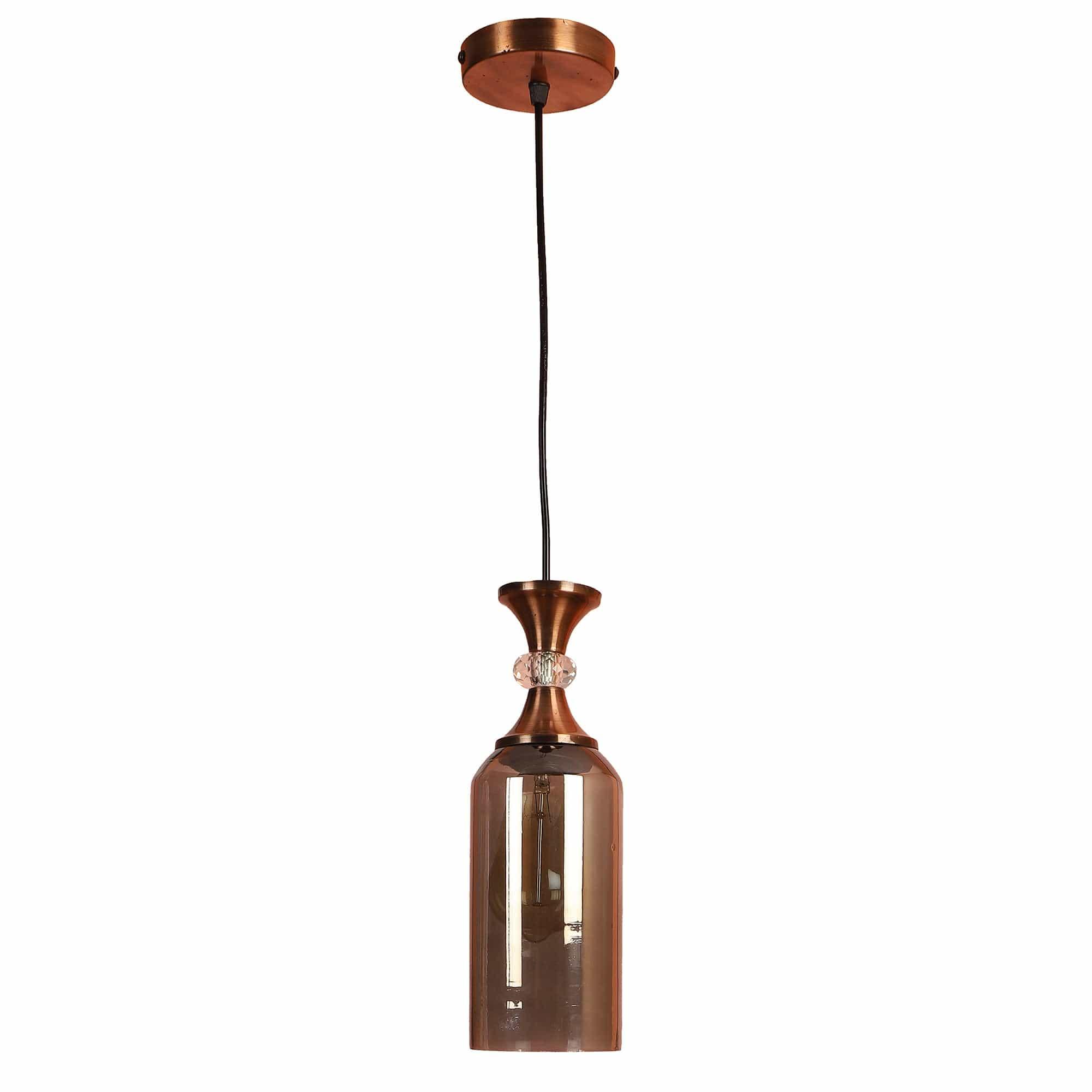 Copper Finish Iron Hanging Lights - Ouch Cart 