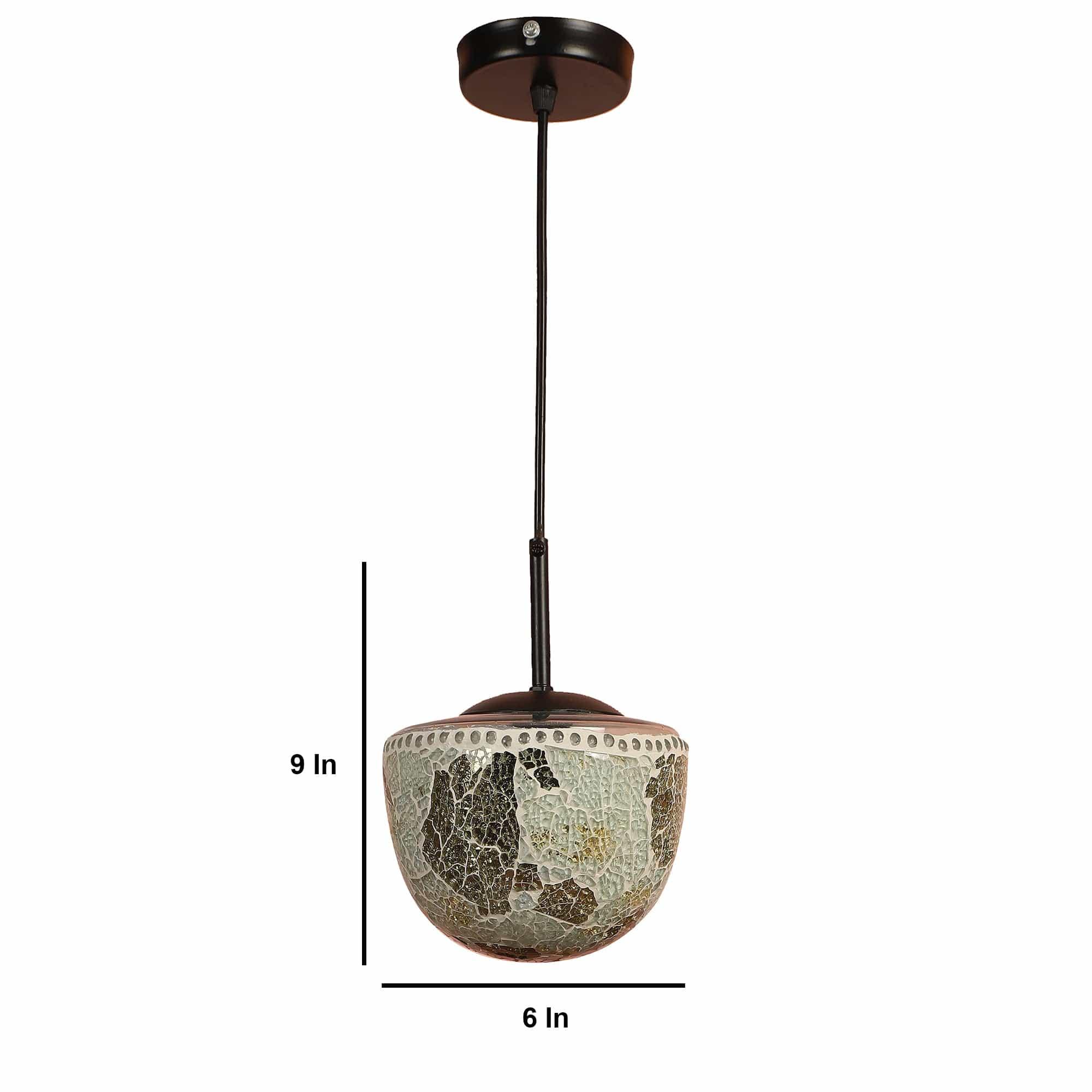 Multicolour Metal Single Hanging Light - Ouch Cart 