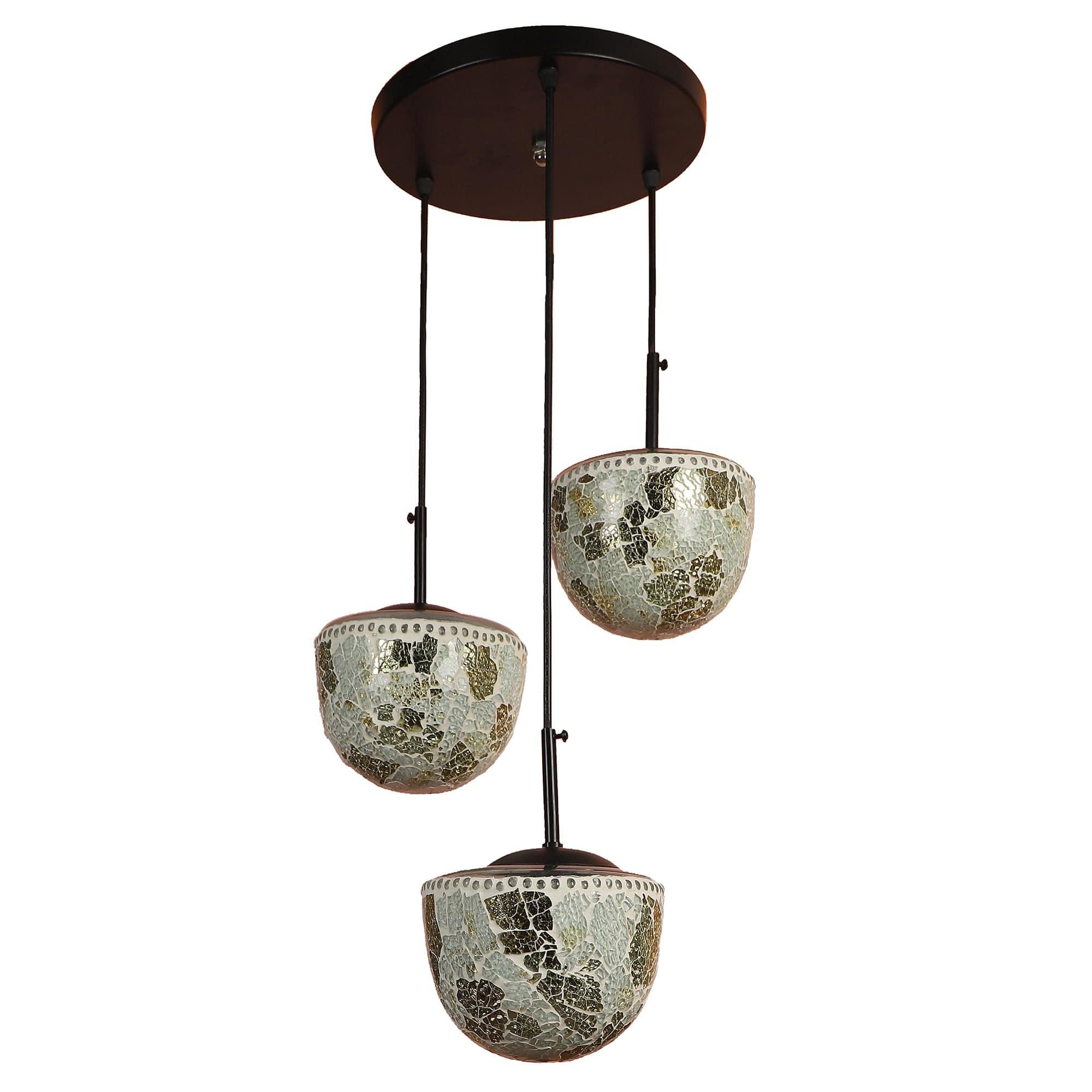 Multicolour  Metal 3 Hanging Light