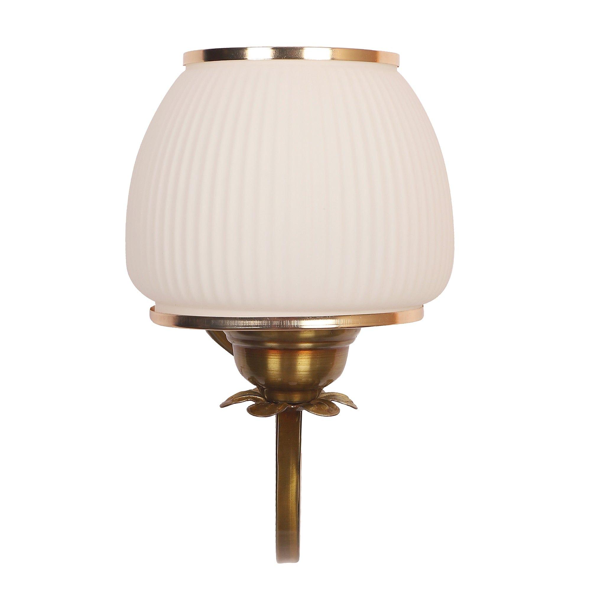 Golden And White Iron Wall Light - Ouch Cart 