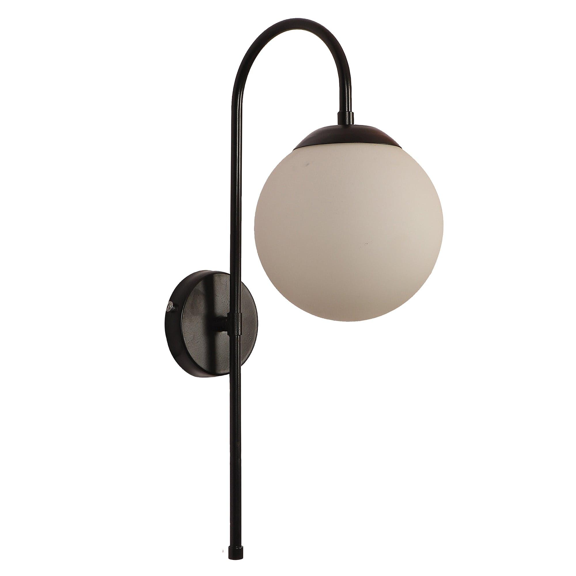 White and Black Iron Wall Light - Ouch Cart 