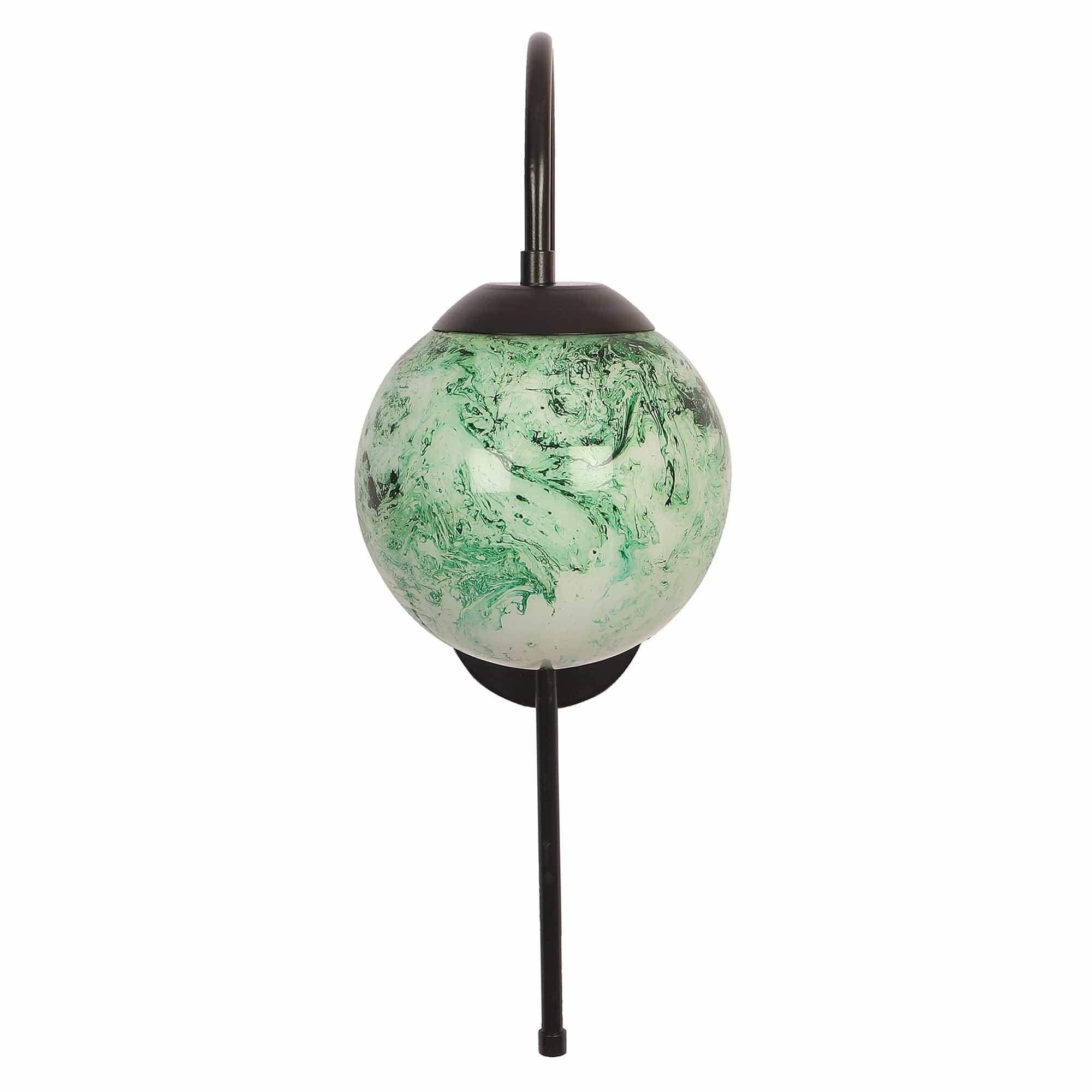 Black And Green Single Iron Wall Lights - Ouch Cart 